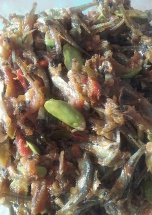 Foto resep Sambel teri pete cabe ijo #5resepterbaruku