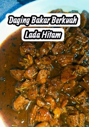 Gambar Daging Bakar Berkuah Lada Hitam
