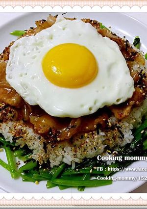 壽喜燒肉蓋飯 的食譜成品照片