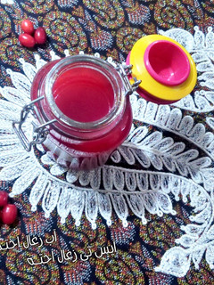 عکسی از دستور آیس تی (چای سرد) زغال اخته