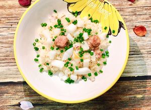 Hình của món Cơm Chiên Mực.