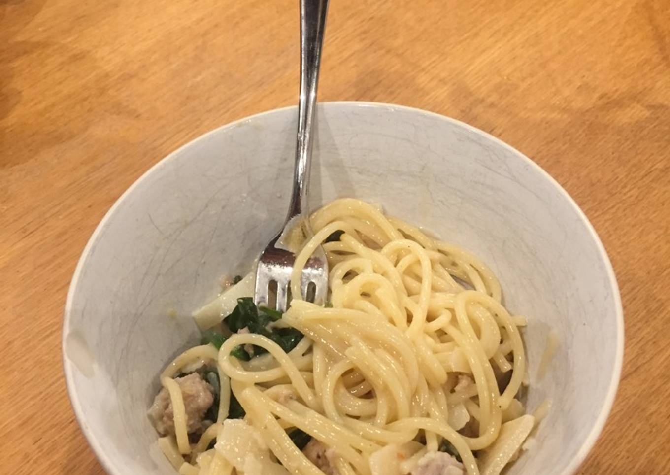 Simple sausage spaghetti