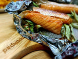 烤鮭魚佐時蔬