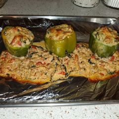 Ricotta Cheese and Spinach Stuffed Peppers A picture of Ricotta Cheese and Spinach Stuffed Peppers.