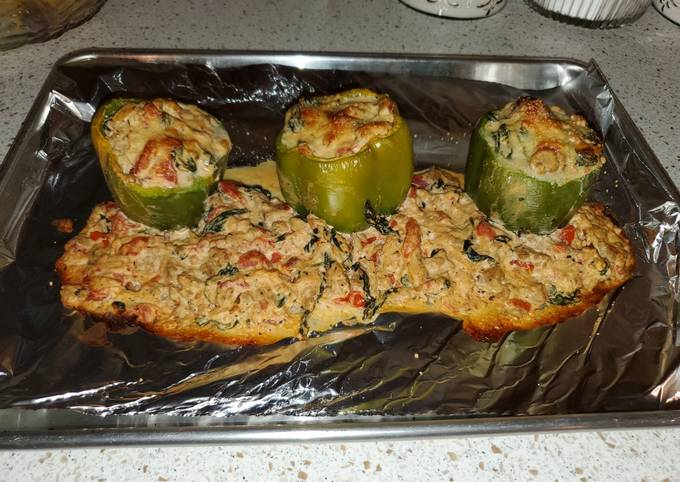 Ricotta Cheese and Spinach Stuffed Peppers