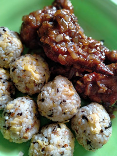 Foto resep Nori Rice and Korean BBQ Fried Chicken