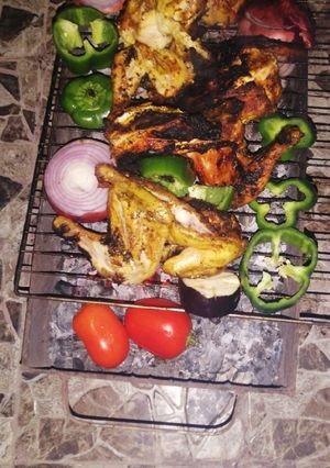 صورة لوصفة دجاج على الفحم 🍗