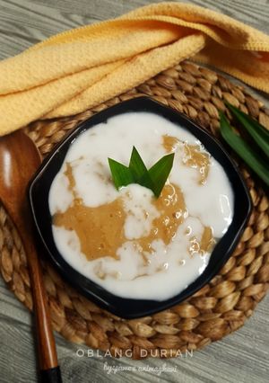 Foto resep 159# oblang durian/bubur ketan durian