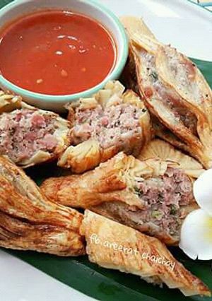 รูปของ หน่อไม้ยัดไส้หมูทอด #กับแกล้ม