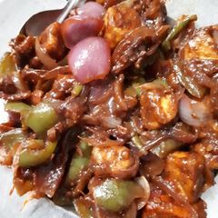 A picture of Chilli paneer.