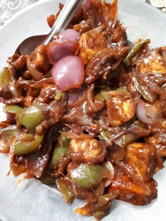 A picture of Chilli paneer.