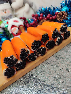 Una foto de Palitos de surimi rellenos