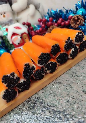 Una foto de Palitos de surimi rellenos
