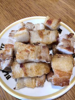 A picture of Pan Fried Pork Belly.