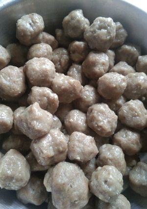 Foto resep Bakso tongkol tanpa es batu