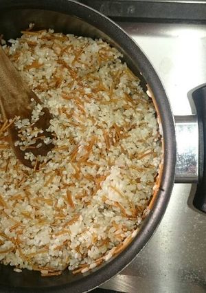 صورة لوصفة رز مفلفل بالشعريه
