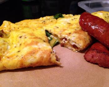 Ultimate, Prepare Spinach Jack Cheese And Andouille Sausage Omelette Restaurant Style