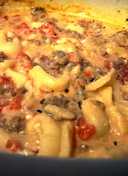 Crock Pot Sausage & Cheese Tortellini