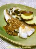 Pan Fried Cod with Leek Sauce