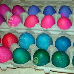 A picture of Easter eggs.