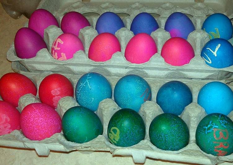 Easiest Way to Prepare Homemade Easter eggs