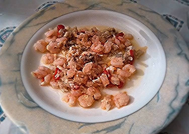 Recipe of Perfect Spicy baby shrimp