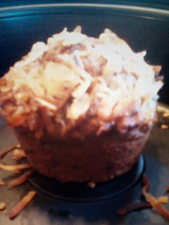 A picture of Chocolate Coconut Oatmeal Muffins.