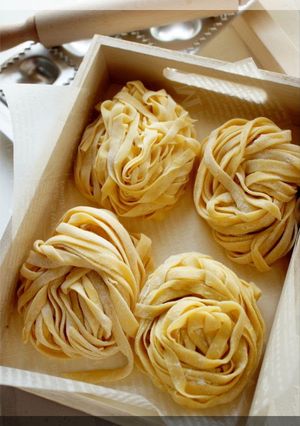 A picture of Homemade Pasta Fettuccine.