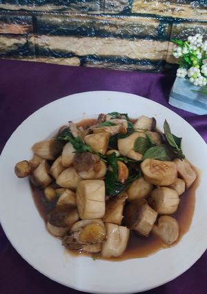 三杯杏鮑菇 的食譜成品照片