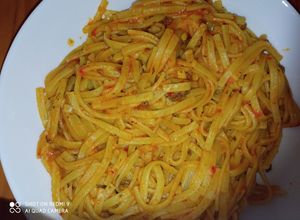 صورة لوصفة سباغيتي بصدر الدجاج مع الكفتة لذيذ 😋😋👌