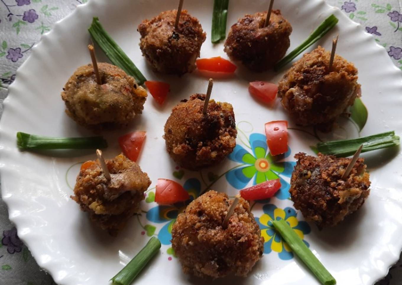 Potato mix bell pepper crispy cheese balls