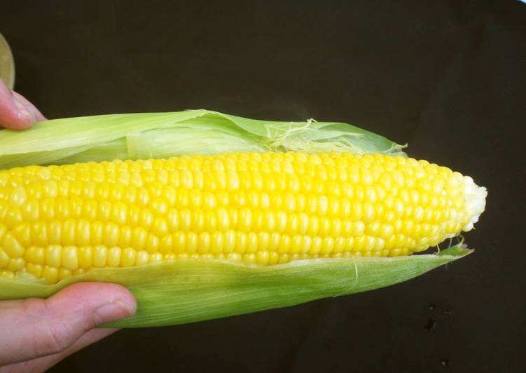 Steps to Make Ultimate Simple Corn on the Cob! Microwave