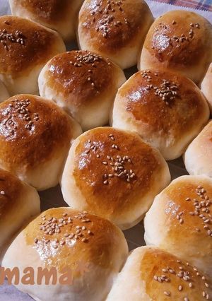 A picture of Jam-Packed Cream Buns With Easy Custard Cream Filling.