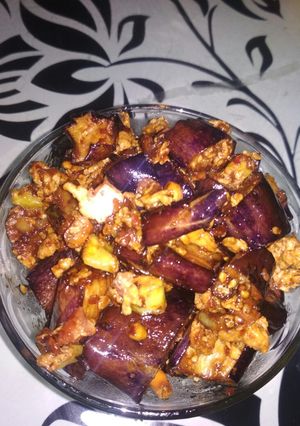 Foto resep Telur orak arik plus terong kecap
