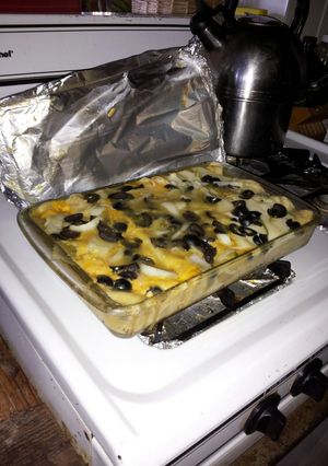 A picture of Soggy green enchiladas.