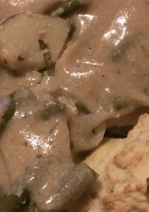 A picture of Crockpot porkchops.