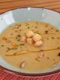 Crema de coliflor al curry #apta para veganos