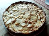 Torta de manzana en licuadora