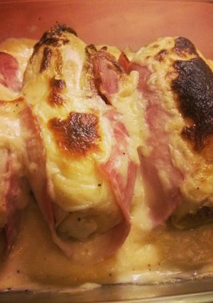 A picture of Endives au jambon.