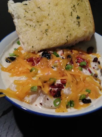 Easy Steps to Prepare Recipes Fully Loaded Baked Potato Soup the Delicious Delicious.