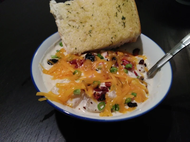 Easy Steps to Prepare Recipes Fully Loaded Baked Potato Soup the Delicious Delicious.
