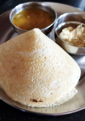 कोन वाला प्लेन डोसा (cone wala plain dosa recipe in Hindi) रेसिपी मुख्य फोटो