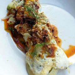 A picture of Fennel Omelette Top Spicy Garlic Butter.