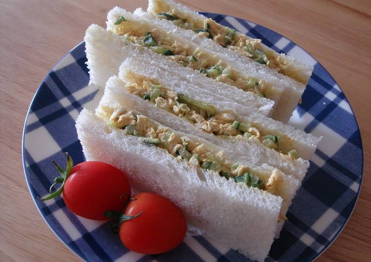 Simple Way to Make Super Quick Homemade Curried Chicken Tenderloin Mayonnaise Sandwich
