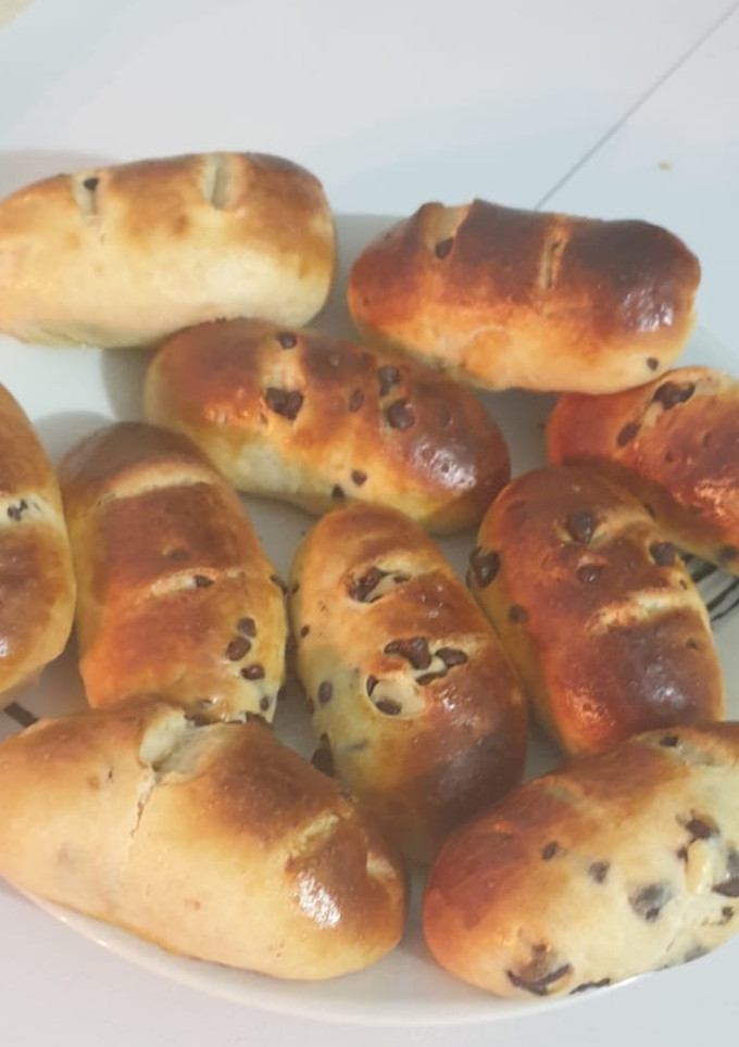 Una foto de Panecillos de leche con pepitas de chocolate