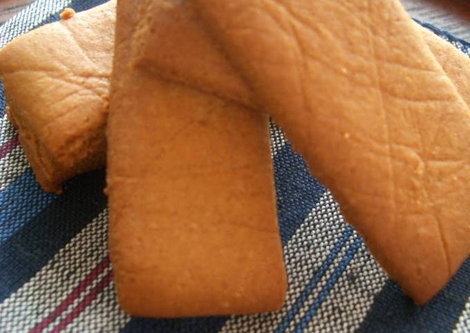 Recipe of Quick Simple and Oil-free Yatsuhashi Style Cookies with Rice Flour