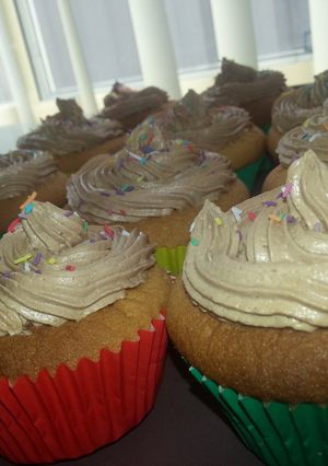 A picture of Light n fluffy vanilla cupcakes.