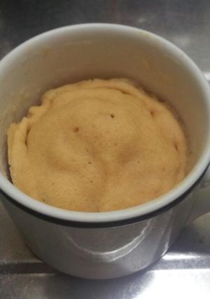 A picture of Easy Steamed Kinako Bread in the Microwave.