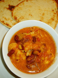 A picture of Indian Cauliflower and Bean Curry.