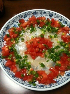 A picture of Japanese Flounder Carpaccio.